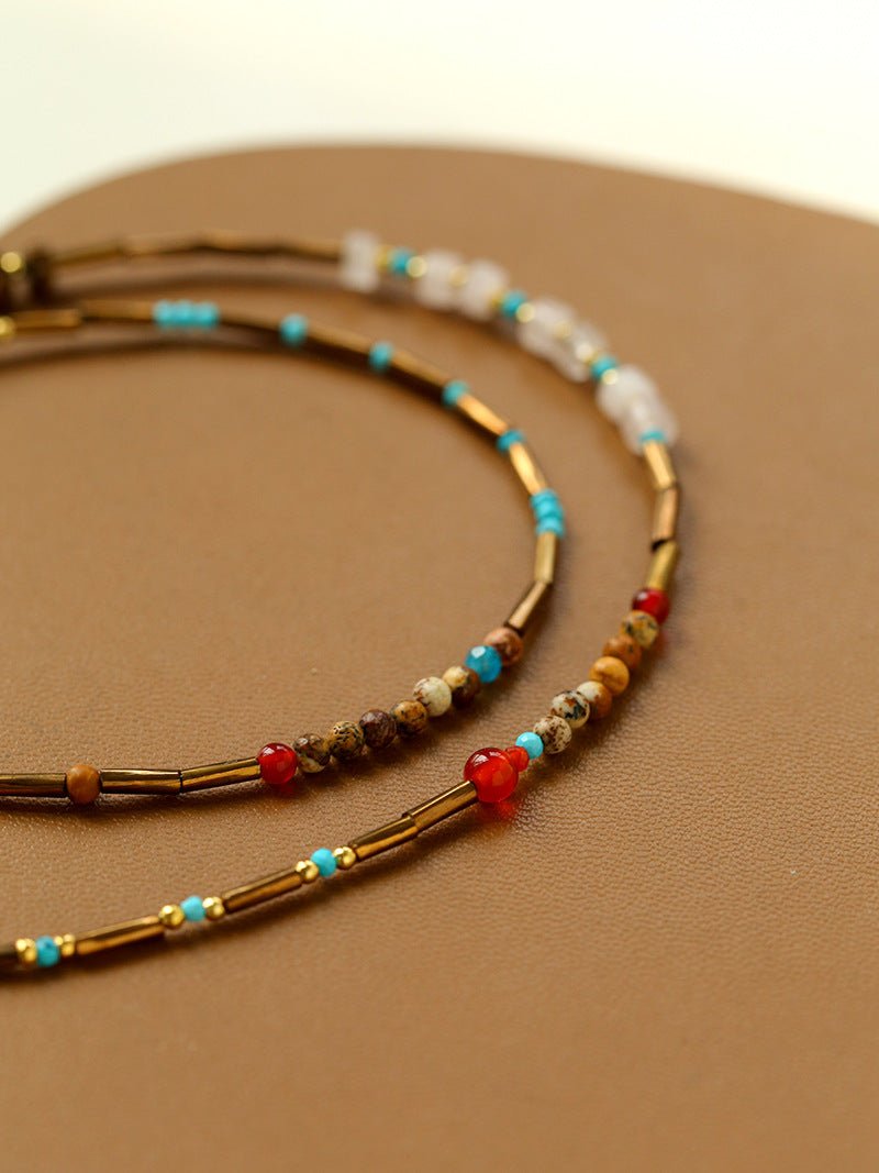 Dream Island Carousel Pony Beaded Necklace - floysun