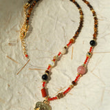 Dream Island Lucky Elephant Beaded Necklace - floysun
