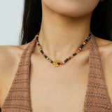 Dreamy Lemon Quartz Beaded Necklace - floysun