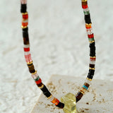 Dreamy Lemon Quartz Beaded Necklace - floysun