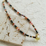 Dreamy Lemon Quartz Beaded Necklace - floysun