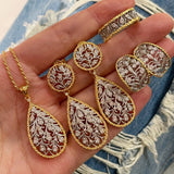 Dual - Wear Gold Silver Two - Tone Hollow Leaf Drop Earrings - floysun