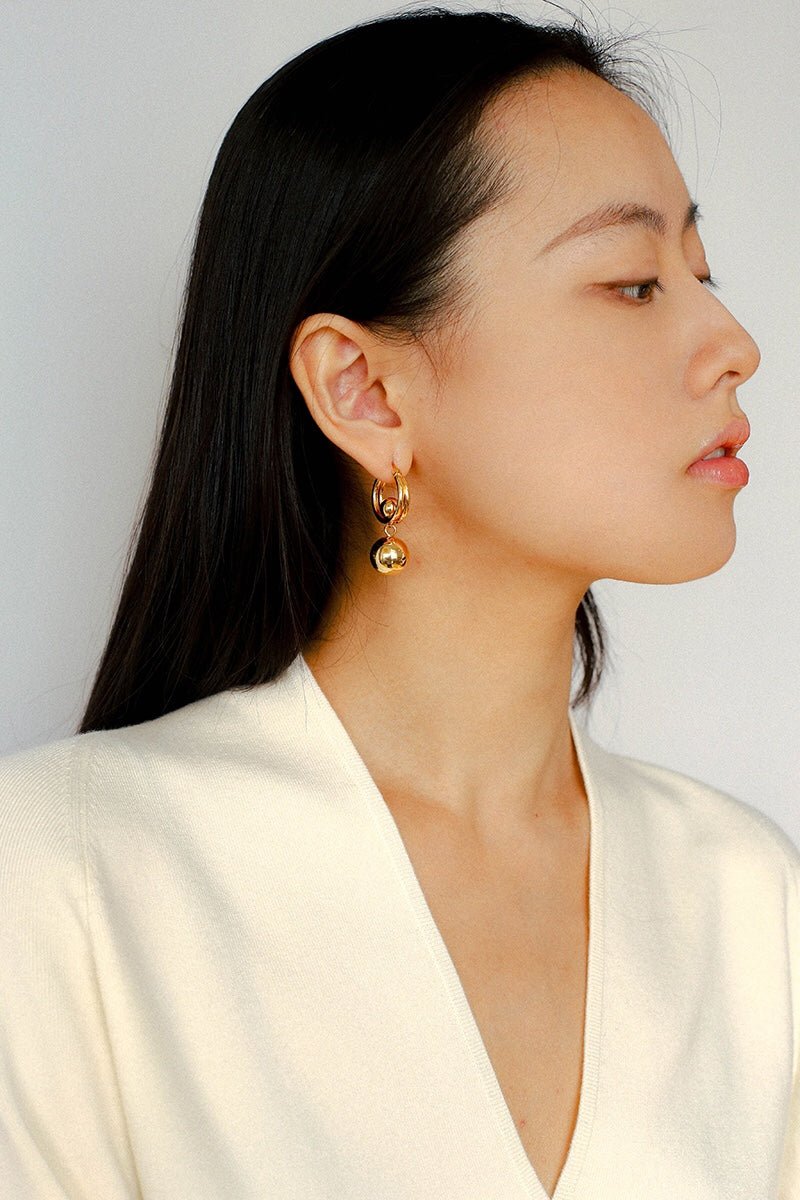 Dynamic Sphere Hoop Earrings - floysun