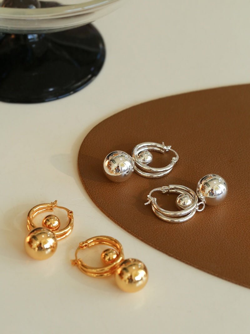Dynamic Sphere Hoop Earrings - floysun