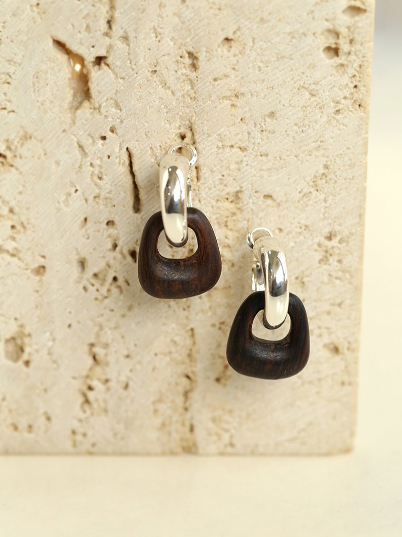 Ebony Harmony Hoop Earrings - floysun