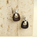Ebony Harmony Hoop Earrings - floysun