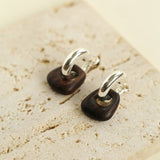 Ebony Harmony Hoop Earrings - floysun