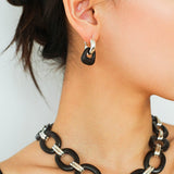 Ebony Harmony Hoop Earrings - floysun
