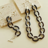 Ebony Wood Elliptic Bracelet - floysun