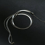 Effortless Layers 925 Silver Double Chain Necklace - floysun