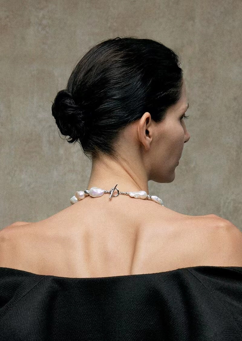 Elegant Baroque Pearl Classic Choker Necklace - floysun