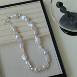 Elegant Baroque Pearl Classic Choker Necklace - floysun