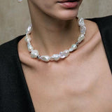 Elegant Baroque Pearl Classic Choker Necklace - floysun
