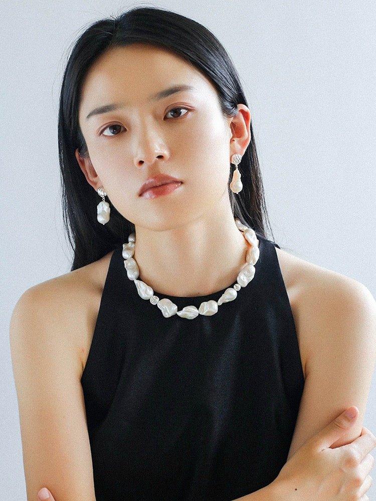 Elegant Baroque Pearl Classic Choker Necklace - floysun