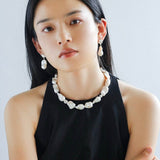 Elegant Baroque Pearl Classic Choker Necklace - floysun