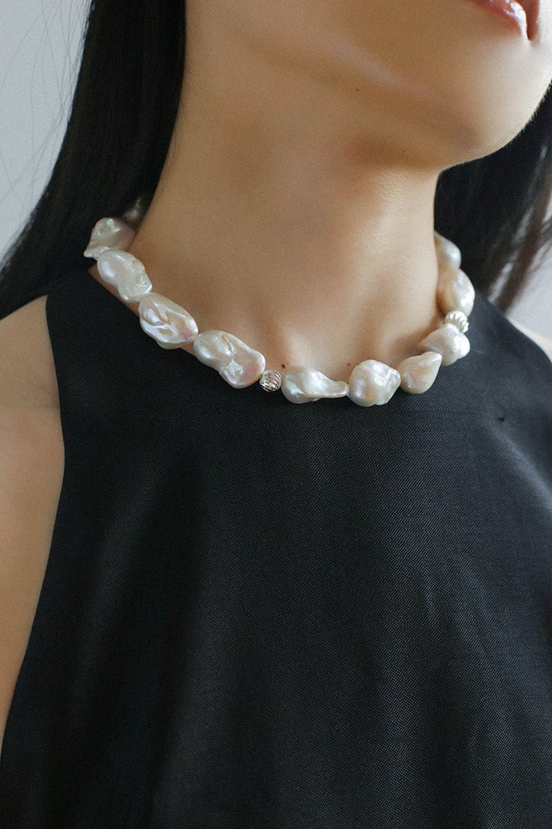Elegant Baroque Pearl Classic Choker Necklace - floysun