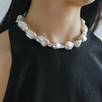 Elegant Baroque Pearl Classic Choker Necklace - floysun