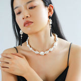 Elegant Baroque Pearl Classic Choker Necklace - floysun