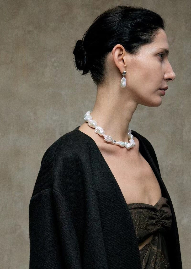Elegant Baroque Pearl Classic Choker Necklace - floysun