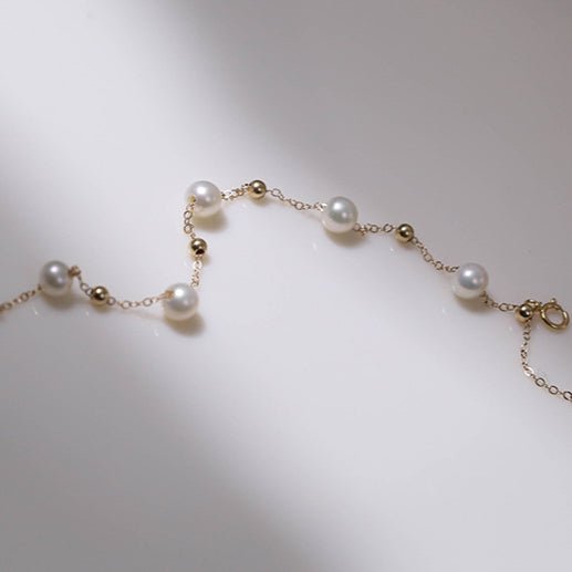 Elegant Stardust Pearl Chain Bracelet - floysun