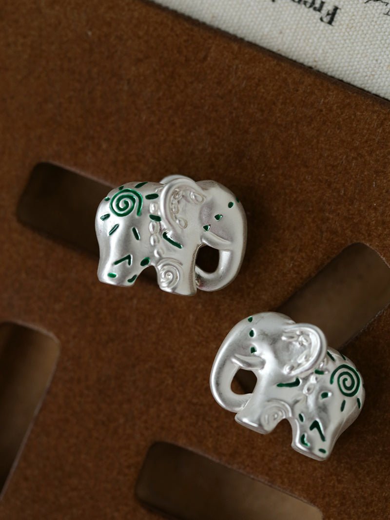 Elephant Totem Stud Earrings - floysun