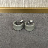 Enamel Candy Color C - Huggie Earrings - floysun