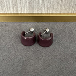 Enamel Candy Color C - Huggie Earrings - floysun