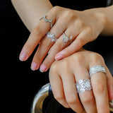 Engraved Lace Edge Ring – Brushed 925 Sterling Silver - floysun