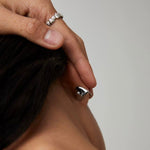 Engraved Love Heart Studs – Dual - Sided Shine - floysun