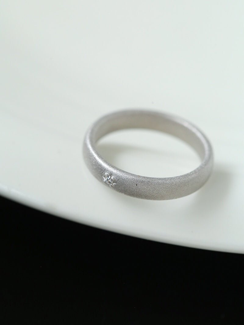 Engraved Series Brushed Texture Ring - floysun