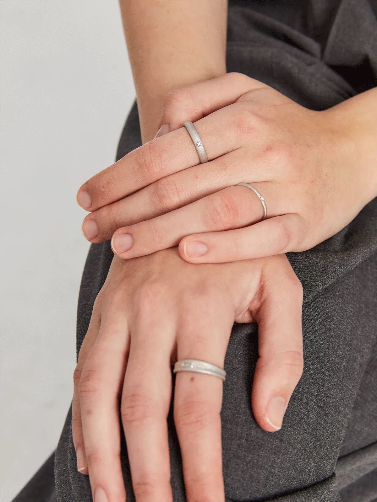 Engraved Series Brushed Texture Ring - floysun