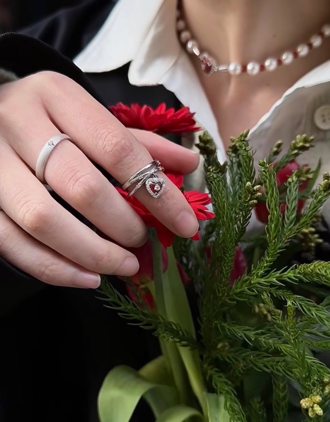 Engraved Series Brushed Texture Ring - floysun