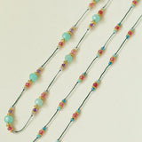 Ethereal Horizon Tourmaline Beaded Necklace - floysun