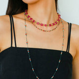Ethereal Horizon Tourmaline Beaded Necklace - floysun