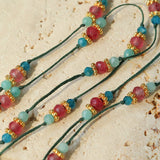 Ethereal Horizon Tourmaline Beaded Necklace - floysun