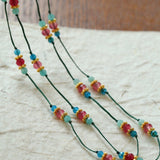 Ethereal Horizon Tourmaline Beaded Necklace - floysun
