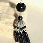 Ethnic Agate Tassel Earrings Traditional Meets Modern - floysun