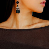 Ethnic Agate Tassel Earrings Traditional Meets Modern - floysun