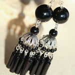 Ethnic Agate Tassel Earrings Traditional Meets Modern - floysun