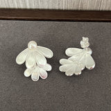 Ethnic Style Double Soma Flowers Pearl Earrings - floysun
