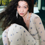 Extra - Long Irregular Pearl Drop Earrings – Ocean - Inspired Elegance - floysun