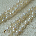 Extra - Long Irregular Pearl Drop Earrings – Ocean - Inspired Elegance - floysun