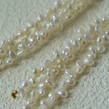 Extra - Long Irregular Pearl Drop Earrings – Ocean - Inspired Elegance - floysun