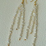 Extra - Long Irregular Pearl Drop Earrings – Ocean - Inspired Elegance - floysun