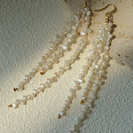 Extra - Long Irregular Pearl Drop Earrings – Ocean - Inspired Elegance - floysun