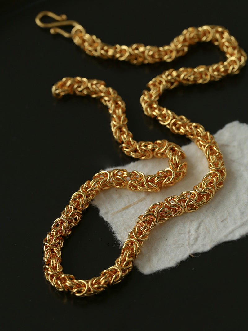 Fashionable Handcrafted Artisan Chunky Chain Necklace - floysun