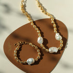 Fashionable Metallic Baroque Pearl Necklaces A Style - floysun