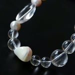 Floating Light White Crystal Shell & Freshwater Pearl Bracelet - floysun