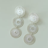 Flora Solaris Whisper Earrings – Triple Bloom Edition - floysun