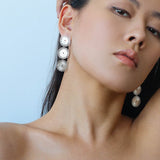 Flora Solaris Whisper Earrings – Triple Bloom Edition - floysun